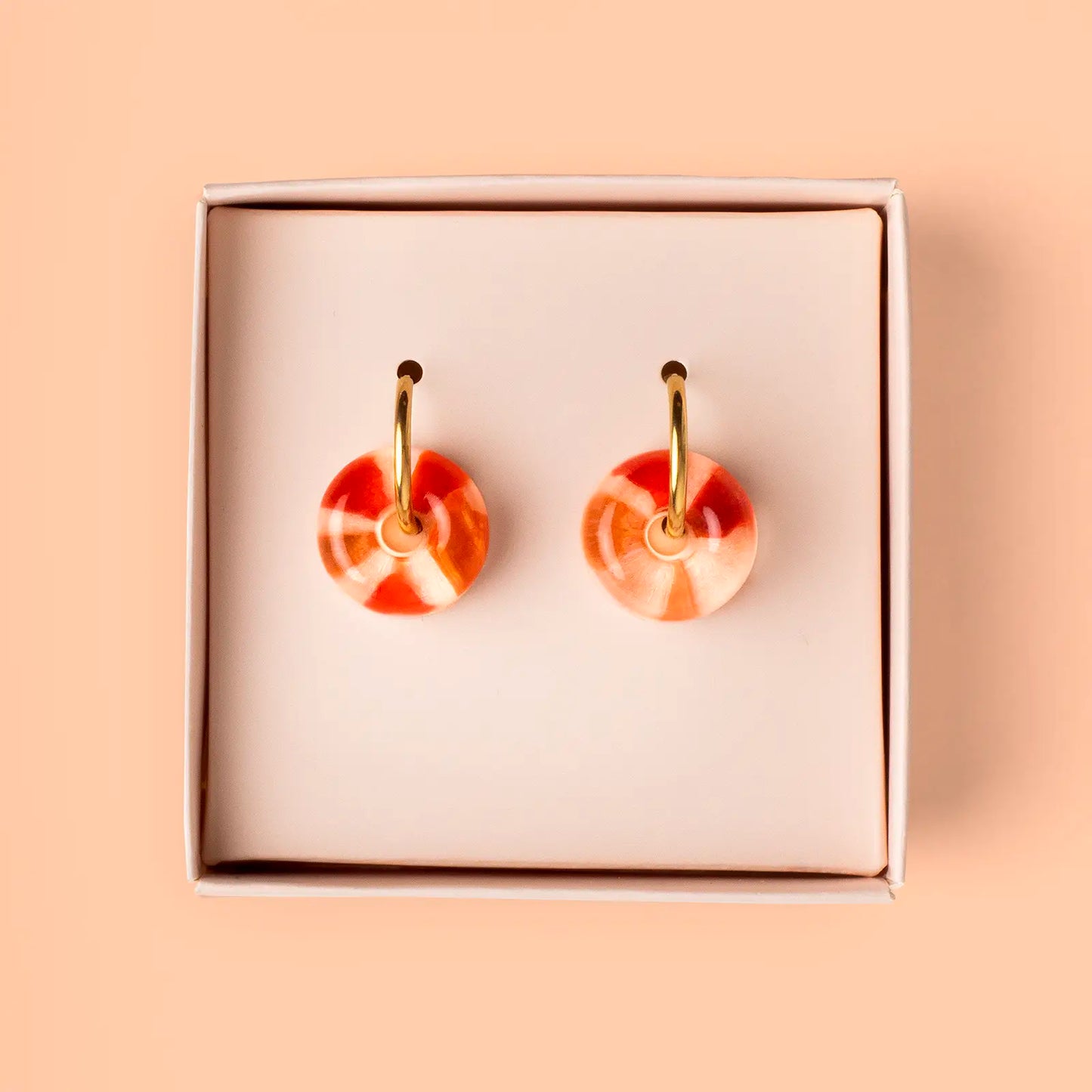 Pendientes de Aro Esteiro - Vidrio de Mar Reciclado de Galicia, Joya Artesanal Única - Nature Vibes_1
