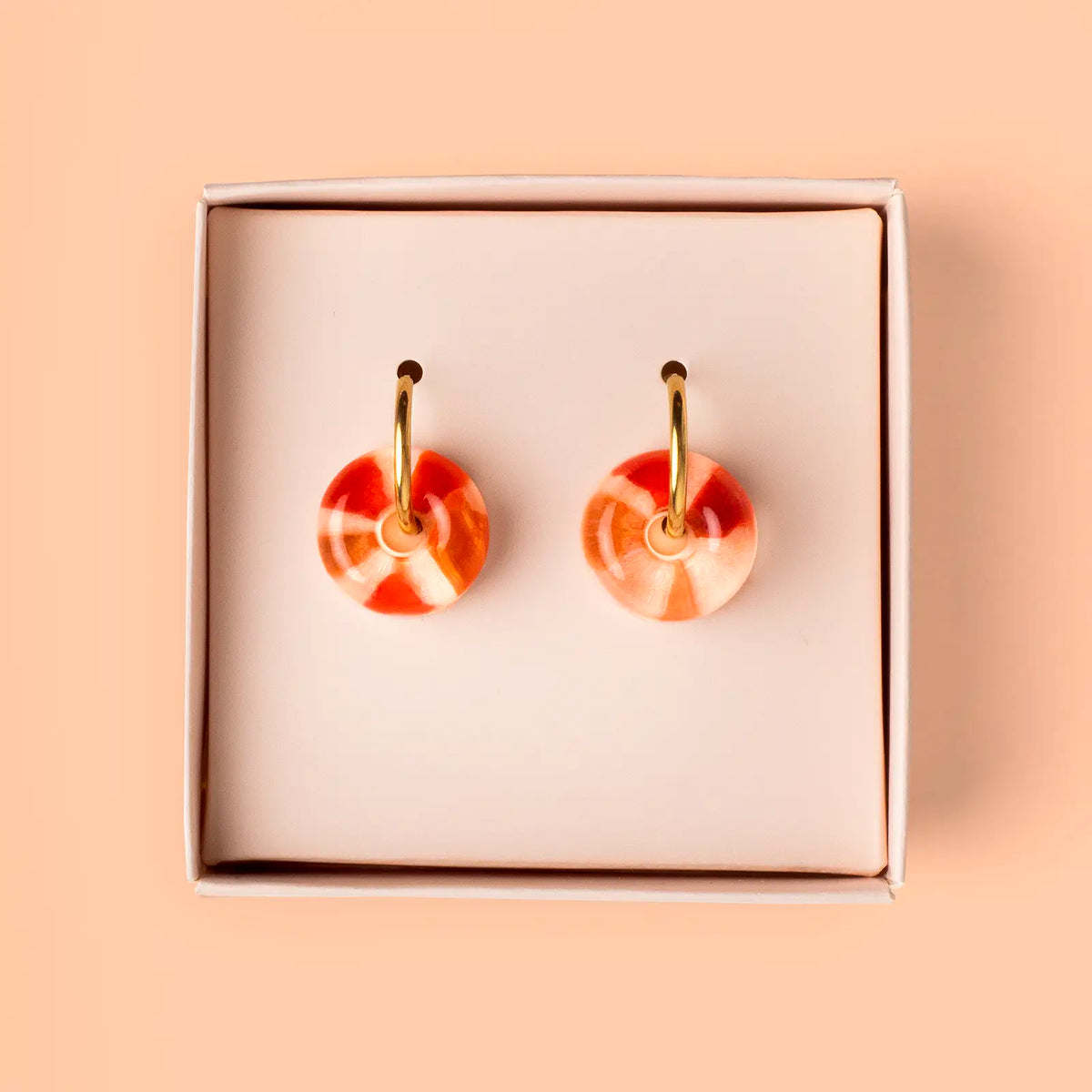 Pendientes de Aro Esteiro - Vidrio de Mar Reciclado de Galicia, Joya Artesanal Única - Nature Vibes_1