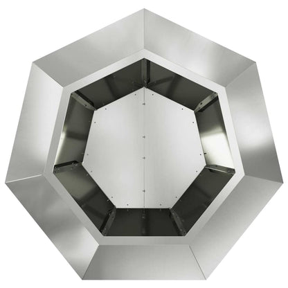 Jardinera Plateado 75 X 75 X 60 Cm Acero Galvanizado_5
