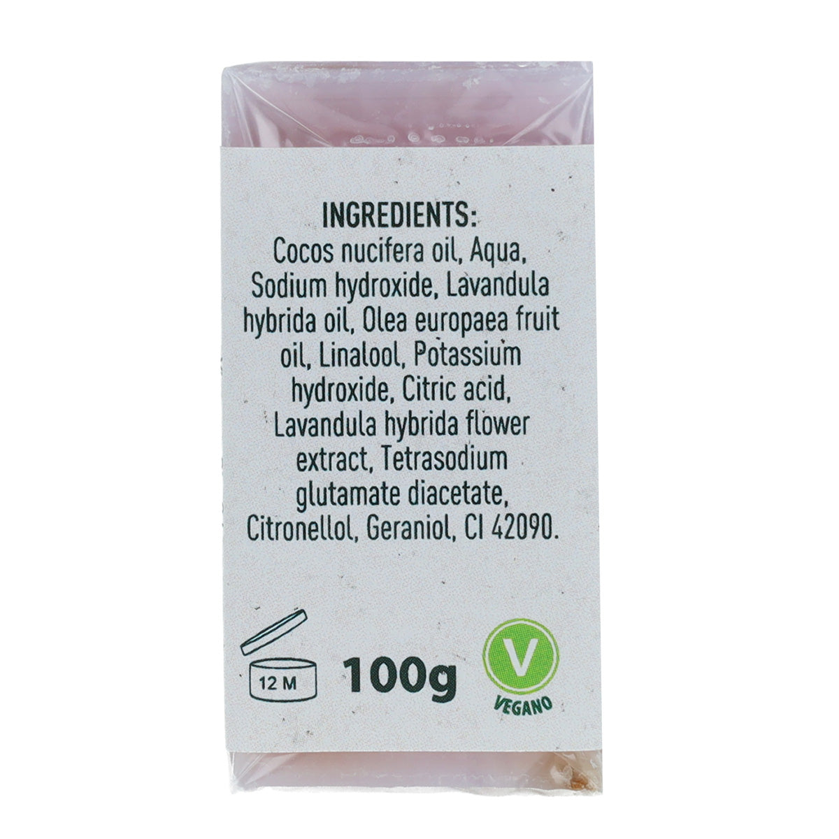 Jabón natural de lavanda Sol Natural 100 g