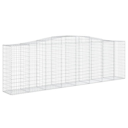 Cestas De Gaviones 2 Uds Forma De Arco Hierro 400x50x120/140 Cm_2