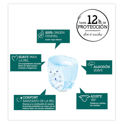 PROMO ESPECIAL Pants Moltex Pure &amp; Nature T6 (+14 kg), 36 Uds