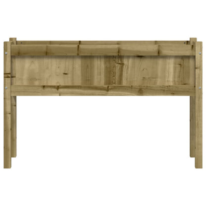 Jardinera Con Patas Madera De Pino Impregnada 110x31x70 Cm_4