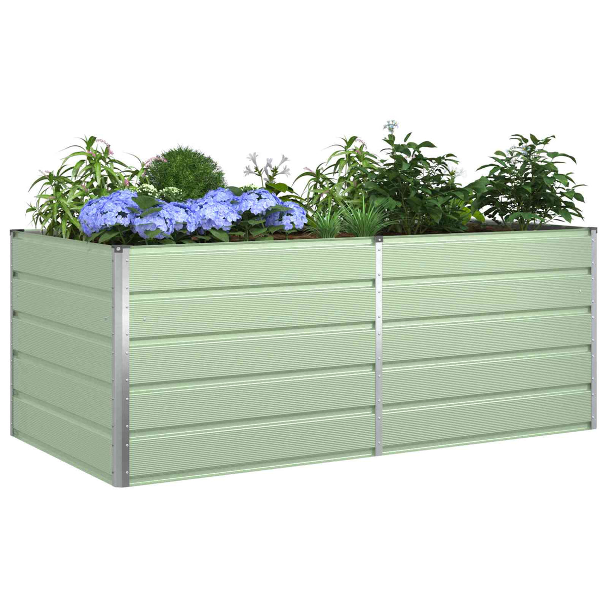 Jardinera Verde Pastel 195 X 100 X 75 Cm Acero Galvanizado_2