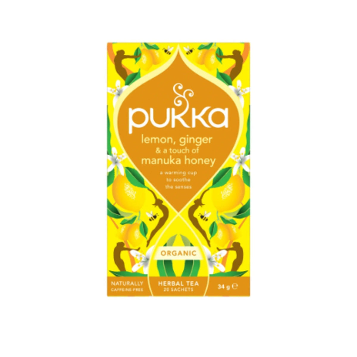 Pukka Té Ecológico Limón, Jengibre Y Miel De Manuka 20 Bolsitas 34 G_0