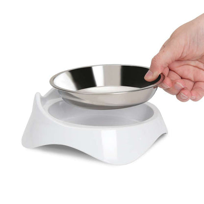 Comedero Doble para Gatos Blanco Catit PIXI