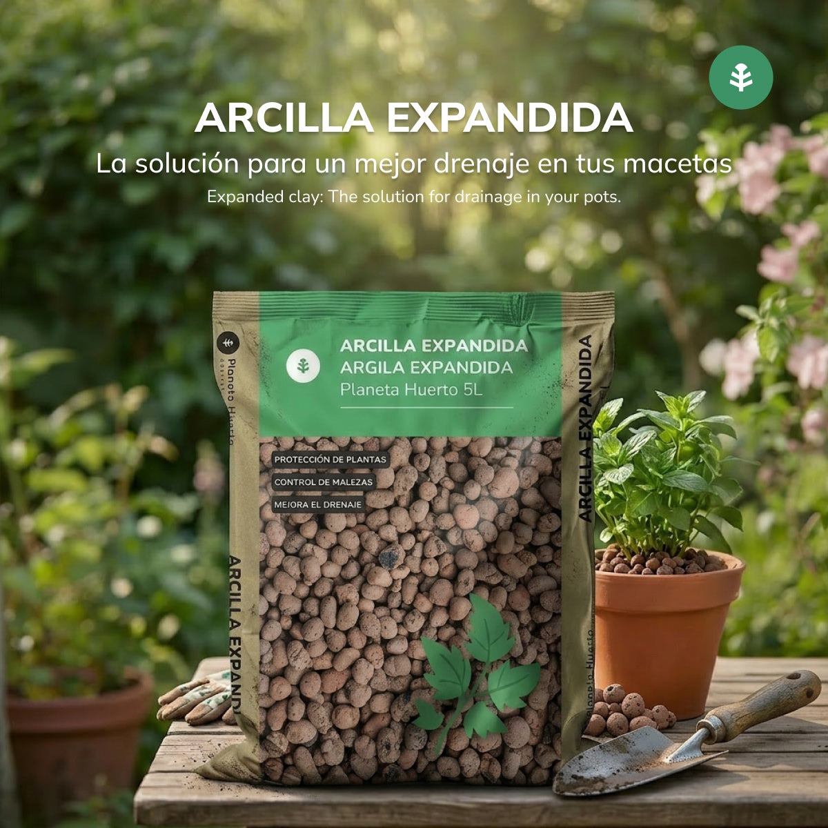 Arcilla expandida Planeta Huerto 5 Litros