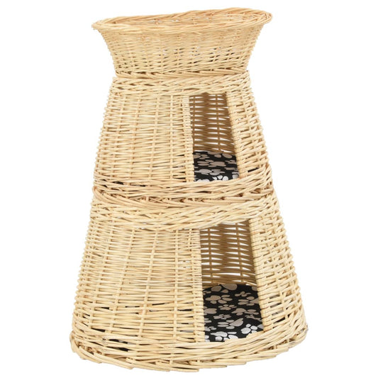 Set Cestas De Gatos 3 Uds. Con Cojines Sauce Natural 47x34x60cm_0