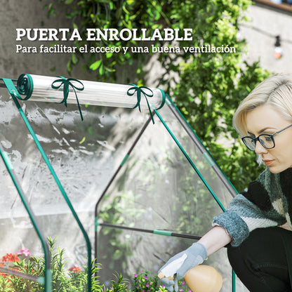 Outsunny Invernadero Pequeño Con Base De Tela Pe Impermeable Transparente_5