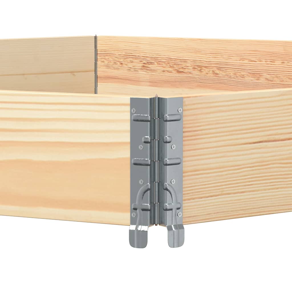 Arriate Elevado Hexagonal Madera Maciza De Pino 160x160 Cm_4