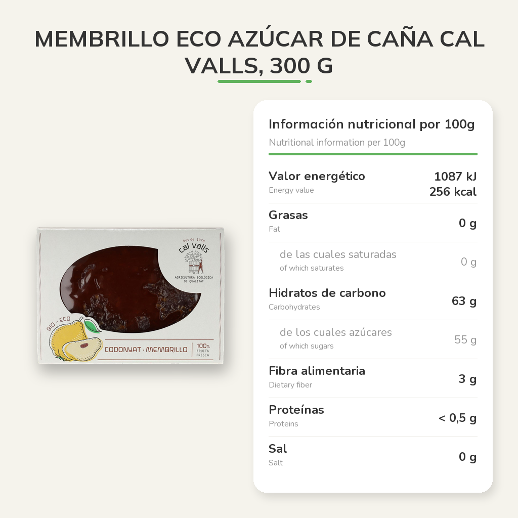 Información nutricional