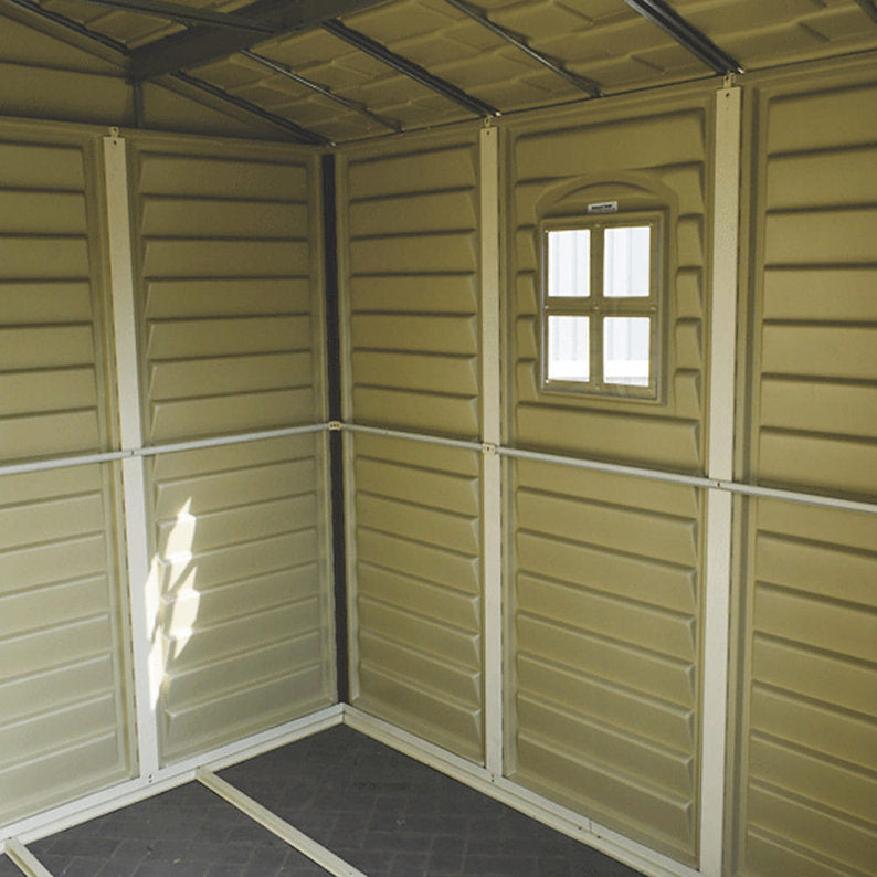 Caseta Jardín Woodside 10×8 Pvc Marfil/marrón_3