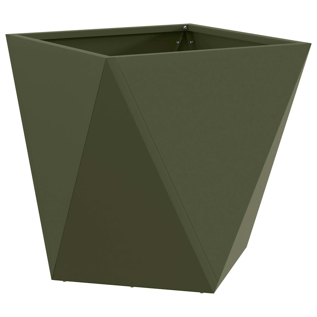 Jardinera Verde Oliva 40 X 40 X 40 Cm Acero_0