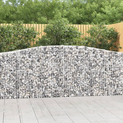 Cestas De Gaviones 7 Uds Forma De Arco Hierro 400x30x100/120 Cm_1