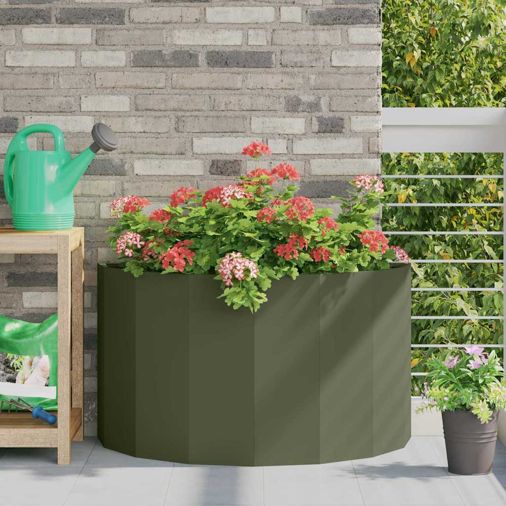 Jardinera Verde Oliva 90 X 45 X 50 Cm Acero_1