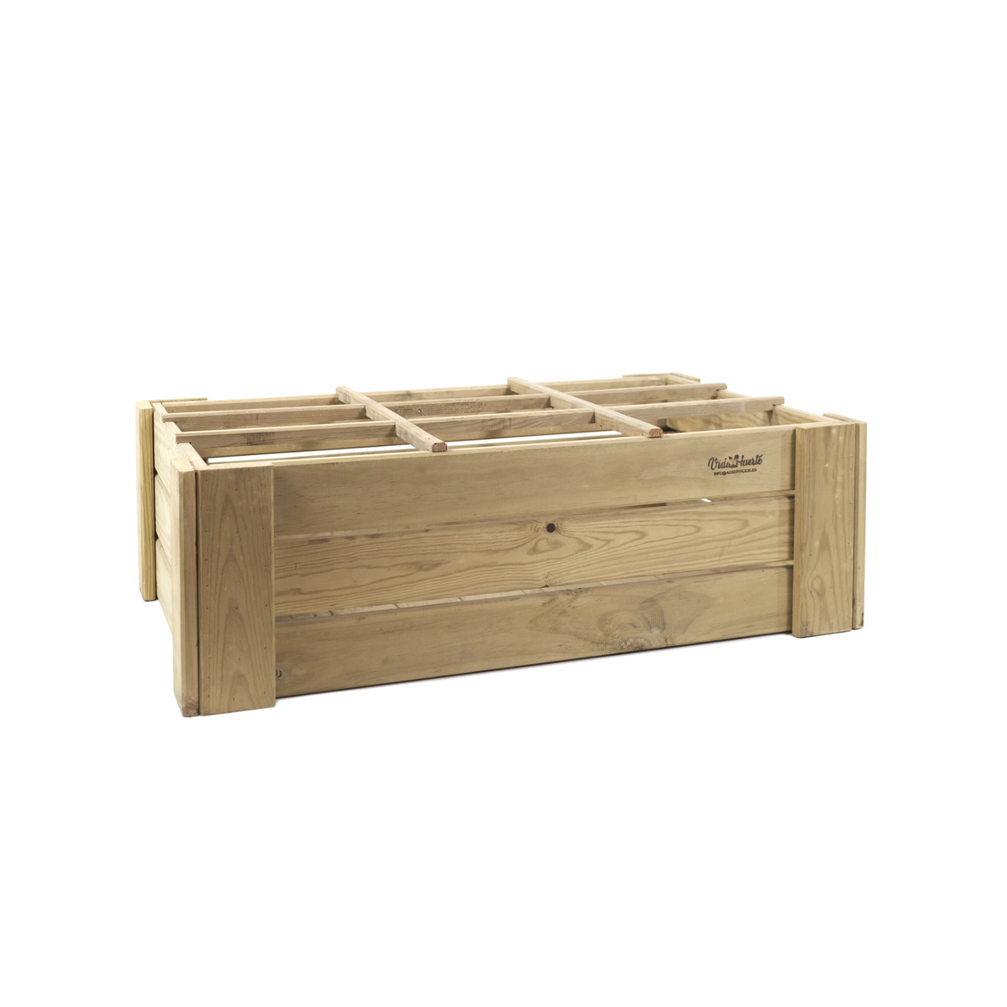 Cajón De Cultivo Vidahu Suelo Con Separadores Vidahuerto 100x60x27cm._3