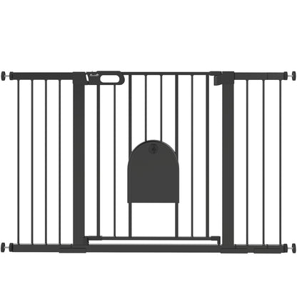 Pawhut Barrera De Seguridad Para Escaleras Y Puertas 75-131 Cm Negro_1