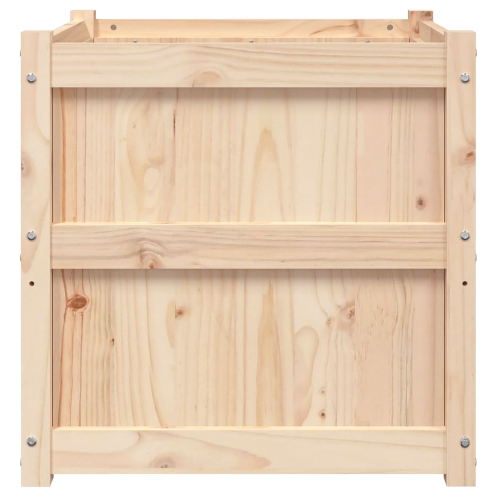 Jardinera De Madera Maciza De Pino 60x60x60 Cm_5