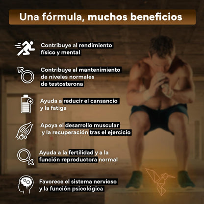 Maca Negra con L Arginina Zinc y Vitaminas B6 B12 y C Sevens Nutrition 180 cápsulas