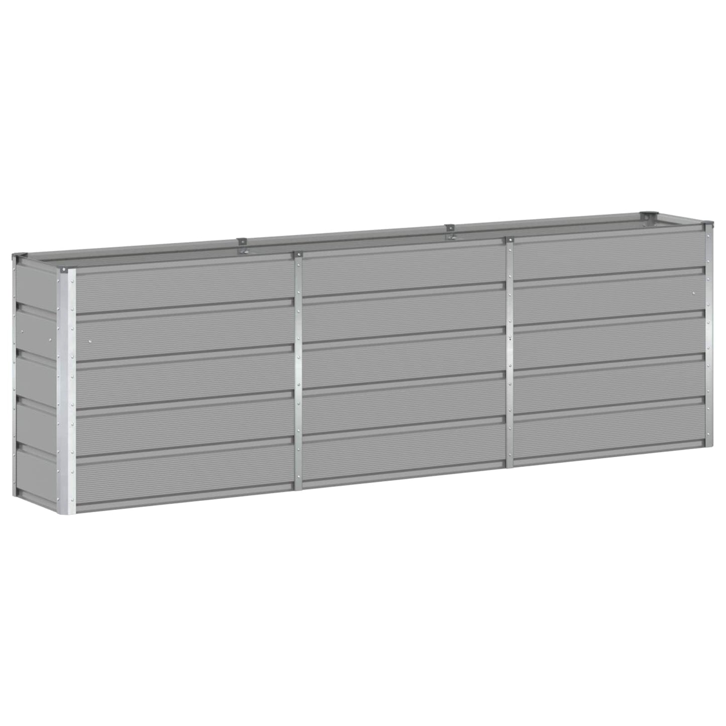Jardinera Gris Claro 240 X 40 X 75 Cm Acero_0