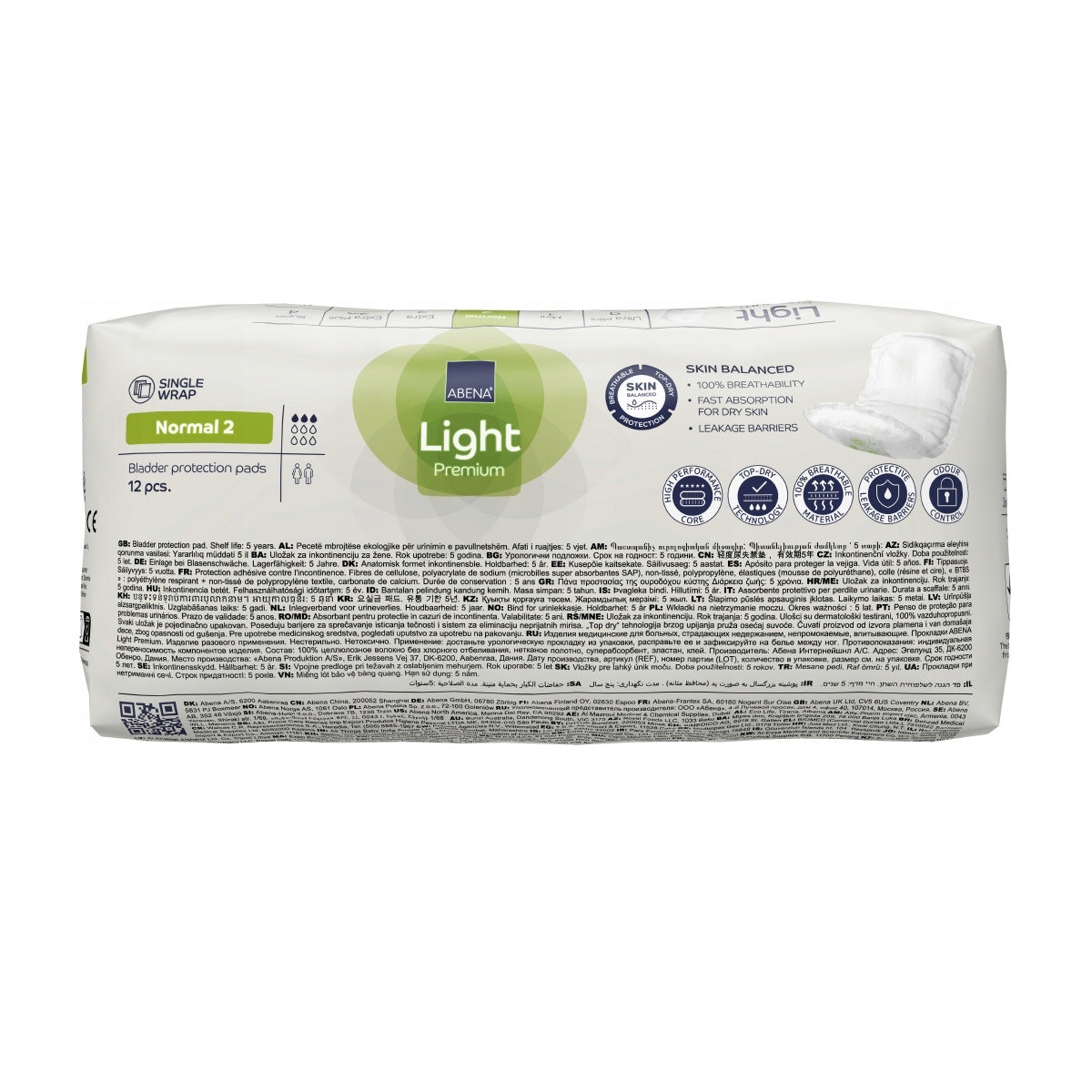 Compresas Incontinecia Light Premium Normal 2 Abena 12 uds