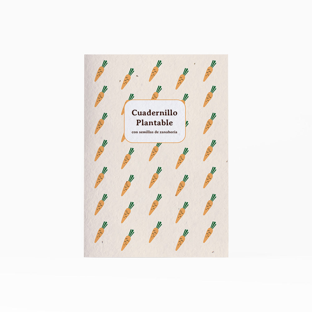 Cuaderno Plantable A5 con Semillas de Zanahoria – Escribe, Planta y Hazlo Florecer - Resetea_0