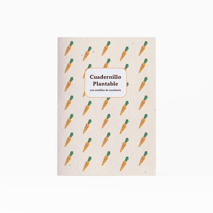 Cuaderno Plantable A5 con Semillas de Zanahoria – Escribe, Planta y Hazlo Florecer - Resetea_0