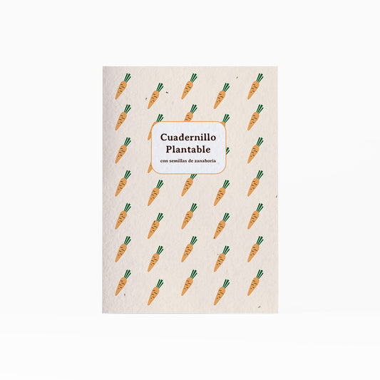 Cuaderno Plantable A5 Con Semillas De Zanahoria | Escribe, Planta Y Hazlo Florecer | Detalle Original_0