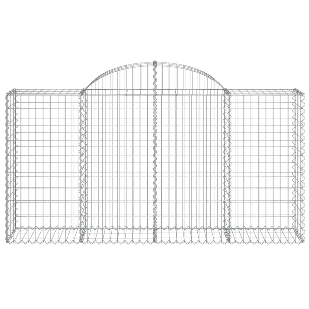 Cestas De Gaviones 11 Uds Forma De Arco Hierro 200x50x100/120cm_3