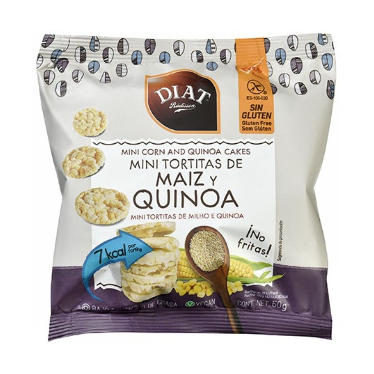 Tortitas maiz y quinoa mini Diat