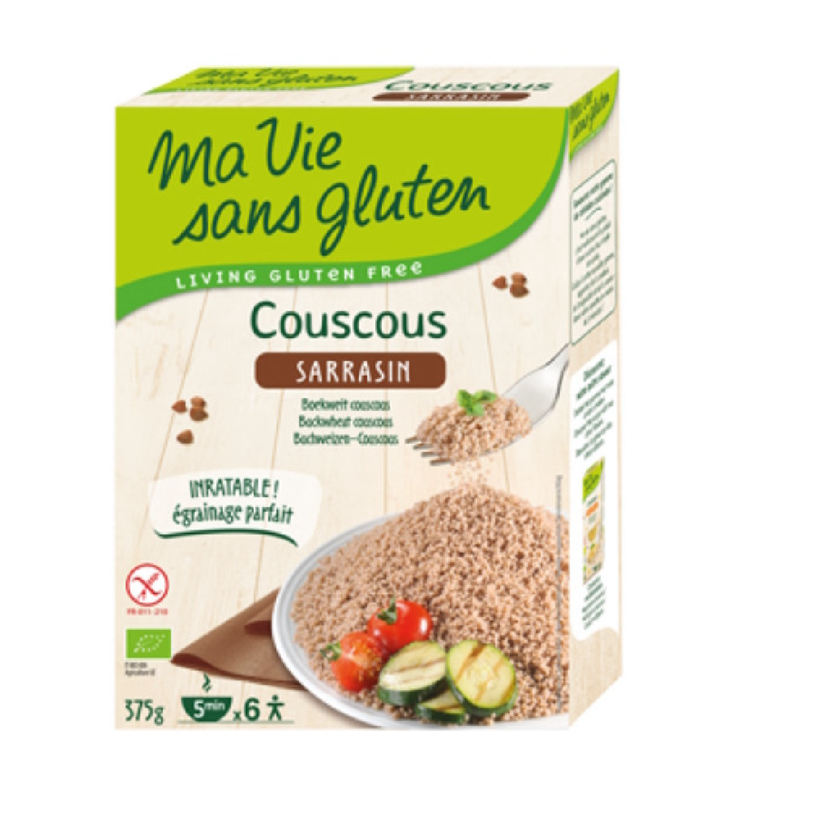 Cuscus de Trigo Sarraceno Sin Gluten Ma Vie Sans Gluten 375 g