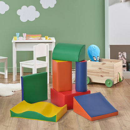 Homcom Juego De 7 Bloques De Espuma Para Niños De 1-3 Años Para Escalar Gatear_1