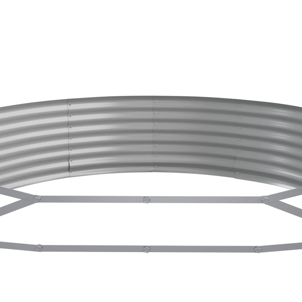 Jardinera Arriate Acero Galvanizado Gris 600x140x36 Cm_4