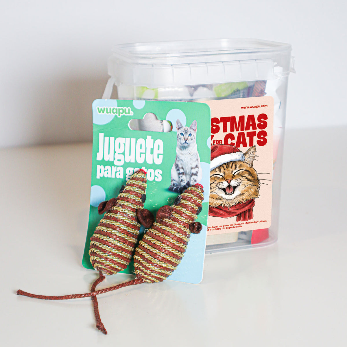 Christmas Pack Para Gato De Wuapu Con Snacks, Juguetes Y Alimento Húmedo_2