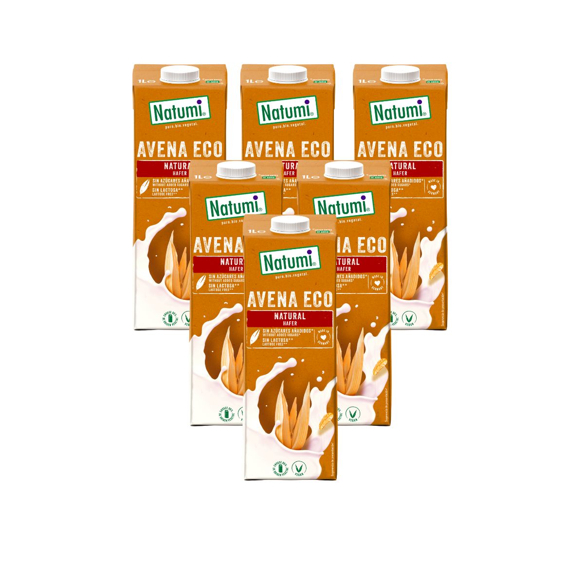 Pack 6 x Bebida Avena BIO Natumi 1 L