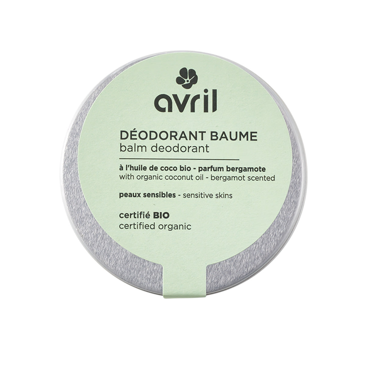 Bálsamo desodorante pieles sensibles bergamota, Avril, 85 g