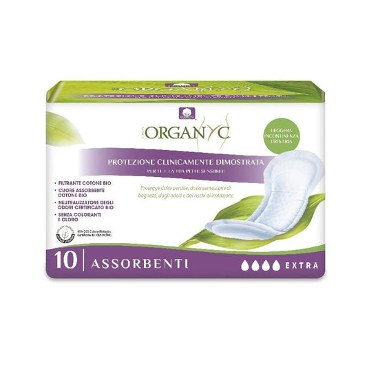 Compresas Incontinencia Extra Organyc 10 Uds