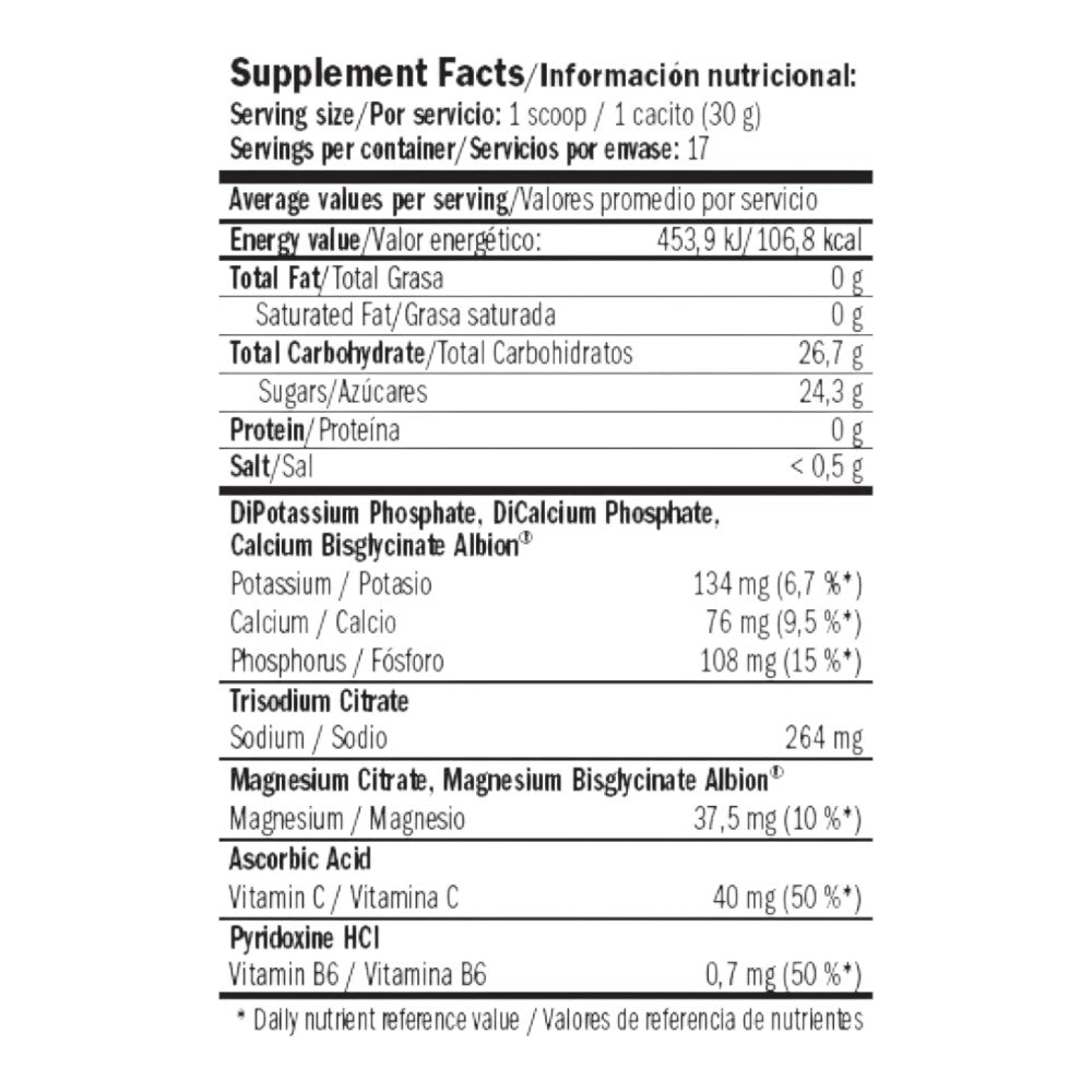 Isolyte Energy Sport Drink - 510g - Frambuesa - Hidratación - Amix Nutrition_1