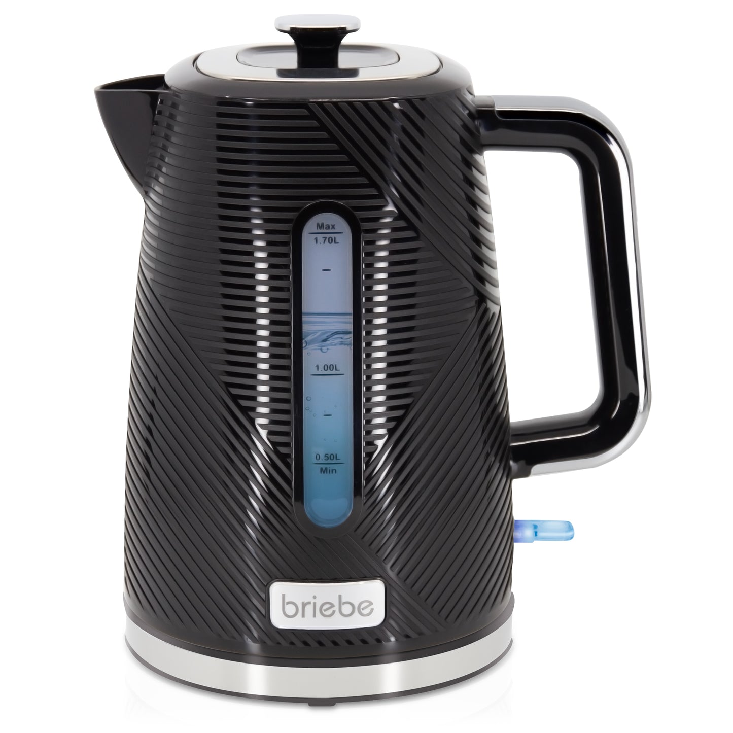 Briebe Elegance Hervidor Agua Eléctrico 1,7l Inalámbrico Ebullición Rápida, Libre De Bpa, Base De 360°, Kt1168blk,negro_0