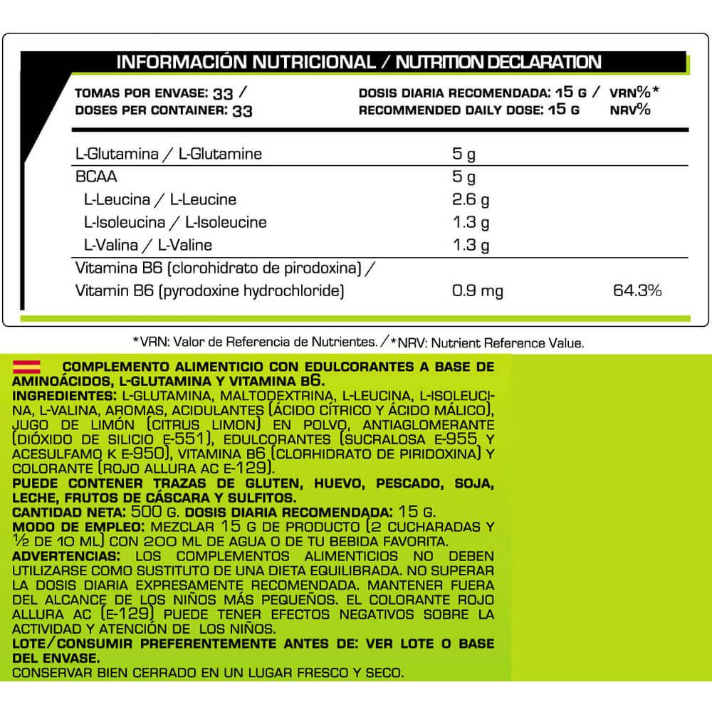 Bcaa + Glutamina - 500g - Limonada Rosa - Bcaa + Glutamina - Iron Addict Labs_4