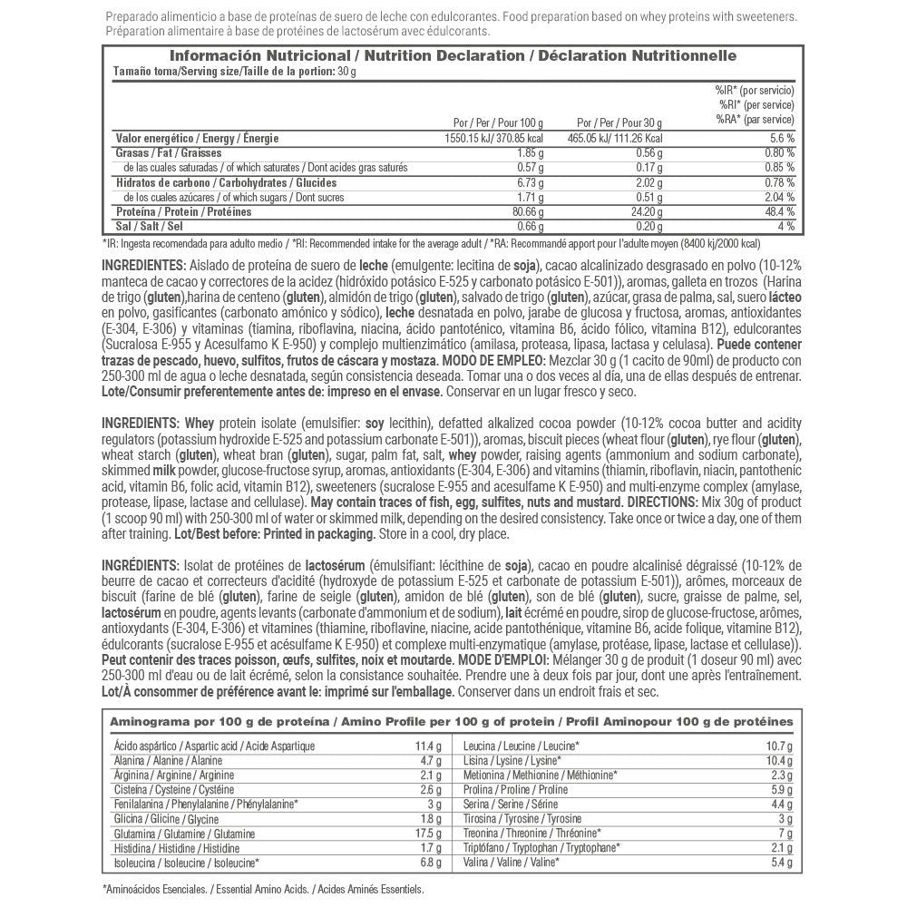 Isolate 90 Cfm - 1kg - Jurassic Choc - Aumenta La Masa Muscular - Masmusculo_4