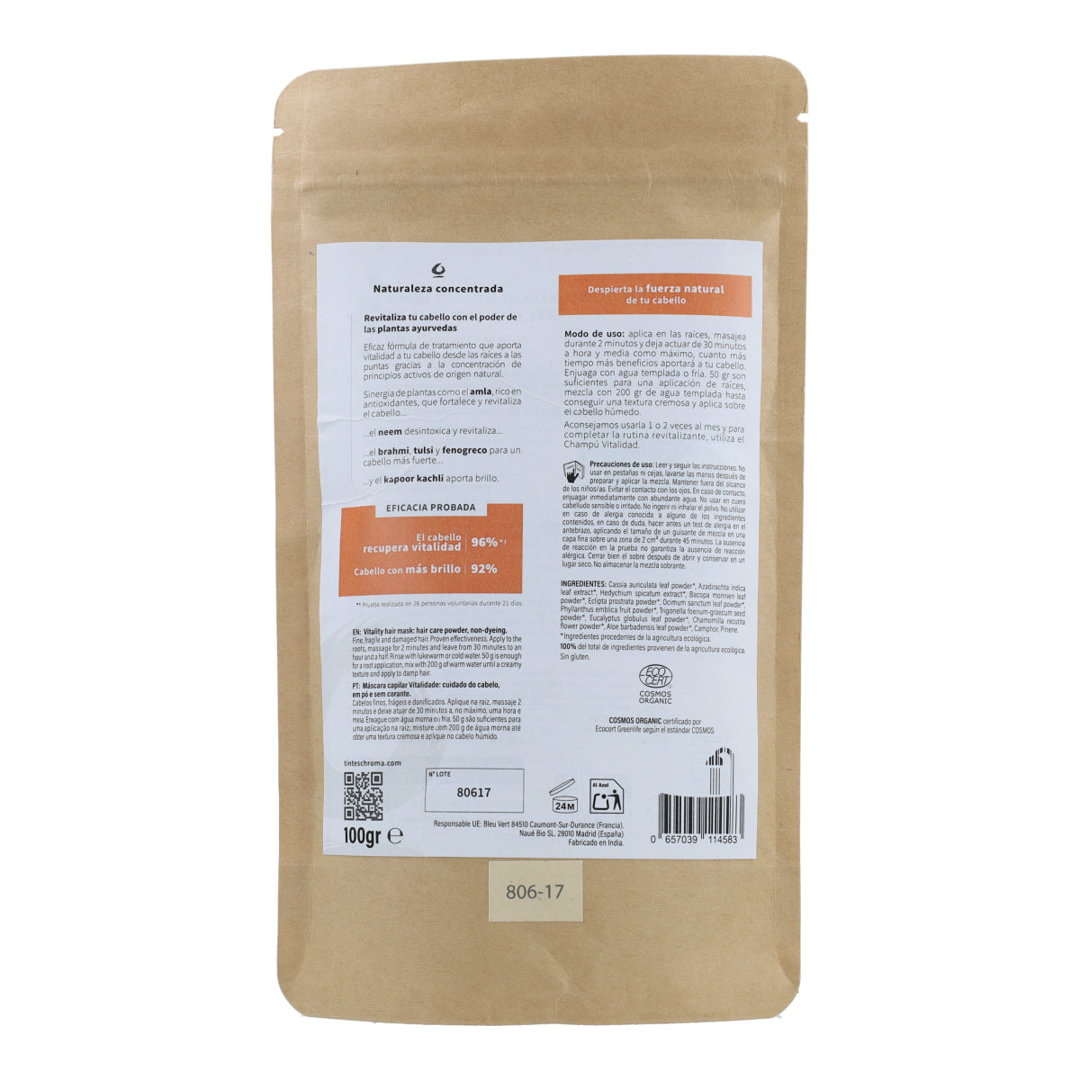 Mascarilla Capilar Brillo Chroma 100 g