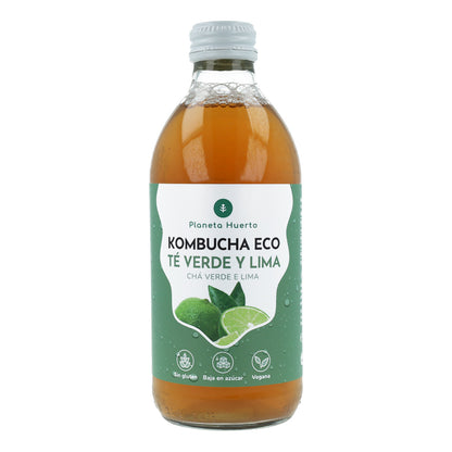 Kombucha ECO té verde y lima Planeta Huerto 330 ml
