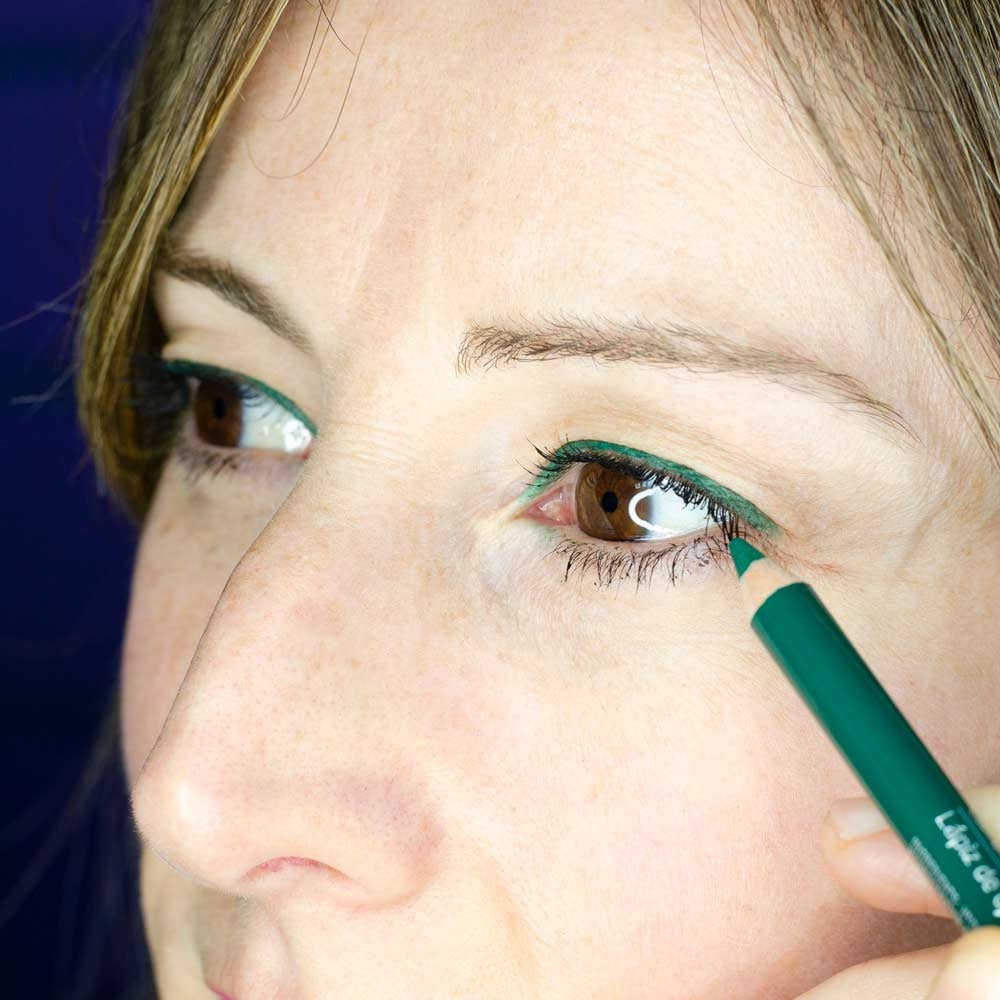 Lápiz De Ojos Verde Esmeralda Camaleon Cosmetics_1