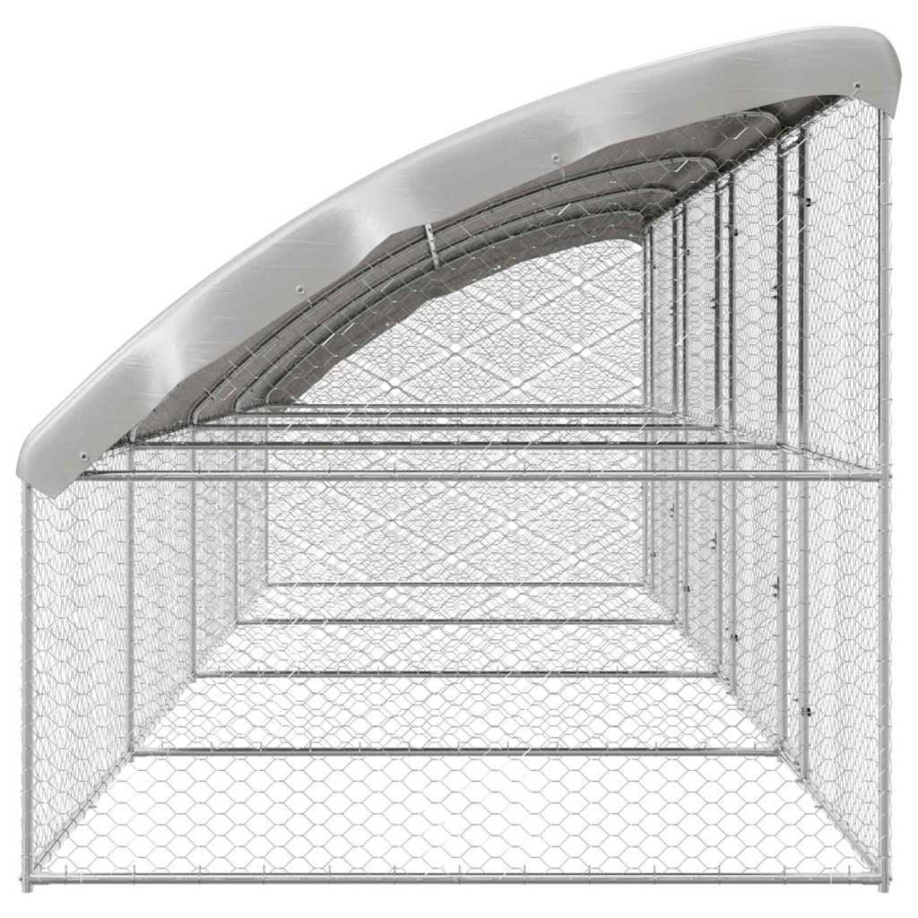 Refugio Para Perros 4 Pcs Plateado 8 X 2 X 2 M_4