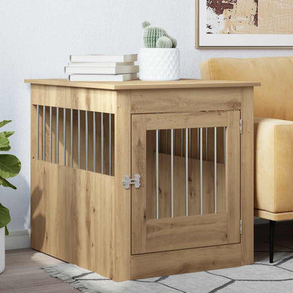 Jaula Para Perros Mueble Madera Contrachapada Roble Artesanal_1
