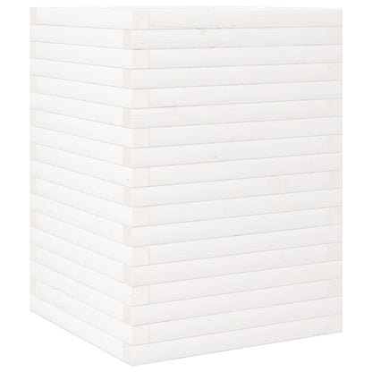 Jardinera Madera Maciza De Pino Blanco 50x50x68,5 Cm_0