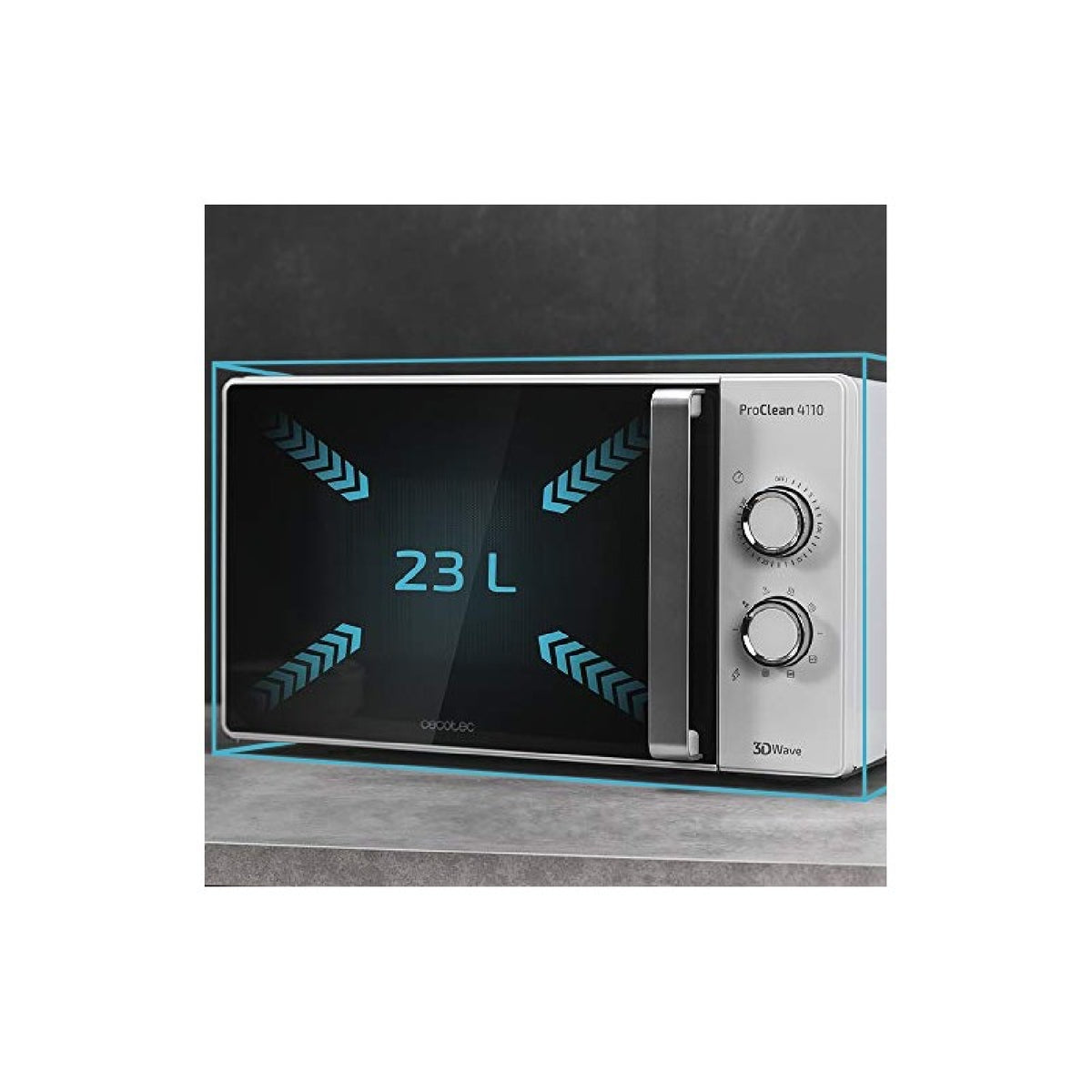 Microondas Con Grill Proclean 4110. 700w Potencia, Grill De 800 W, Capacidad 23 L, Revestimiento Ready2clean, Tecnología 3d Wave, Temporizador 30min_2