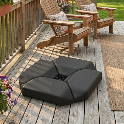 Base Para Sombrilla Outsunny Hdpe Negro 100x100x9 Cm_4