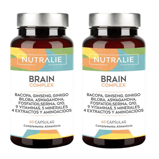 Pack 2x Nutralie Brain Complex Nootrópico con Agilidad Mental 60 Cápsulas